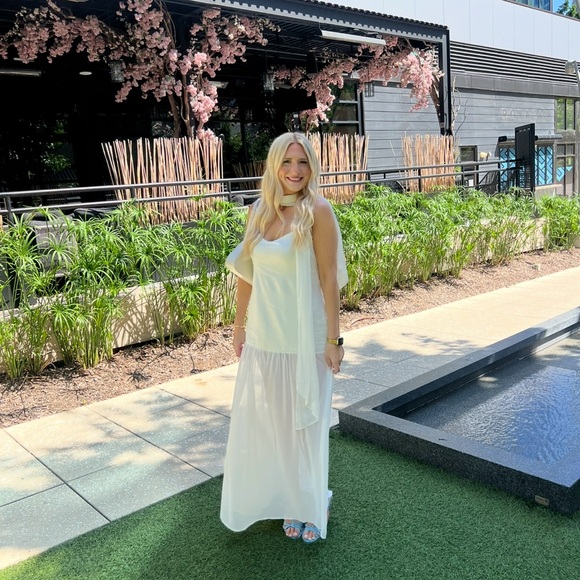 Showpo White Calvin Maxi Dress - Picture 3 of 3